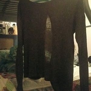 Open backed sweater